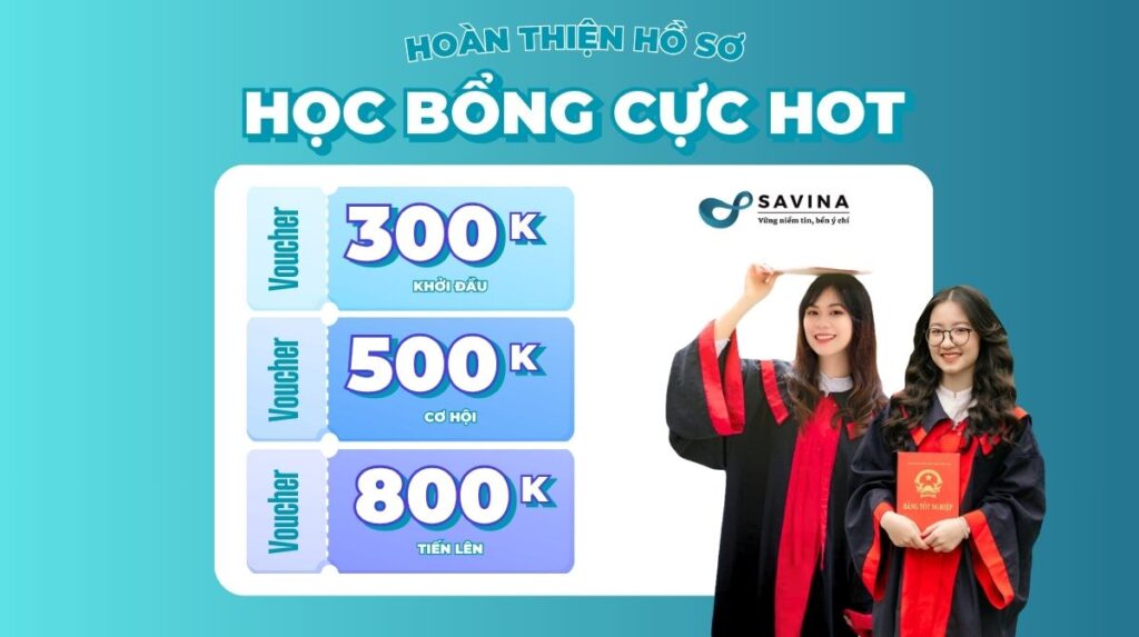 text  Ưu đãi nhập học Đại học Thành Đông – Nhận voucher học bổng SAVINA lên đến 800K