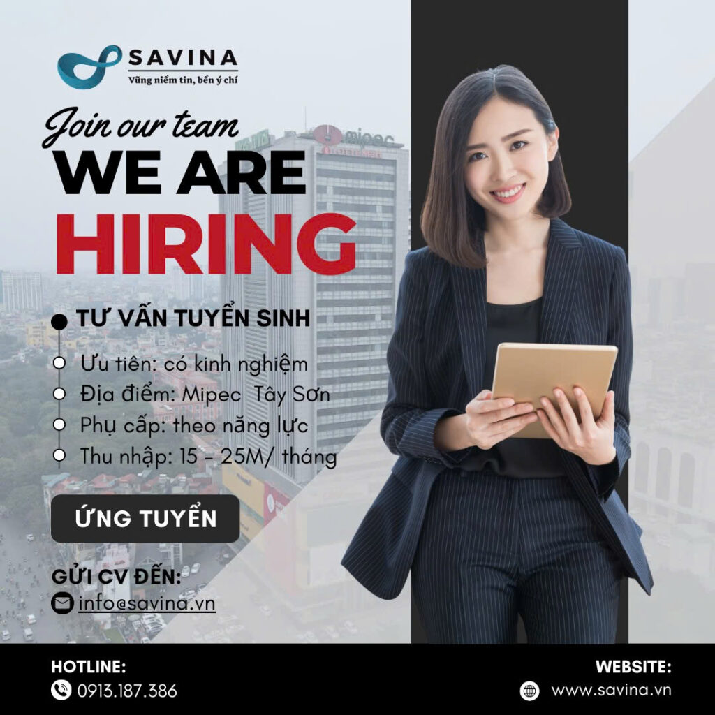 [TUYỂN DỤNG] Tư vấn tuyển sinh chương trình e-learning 